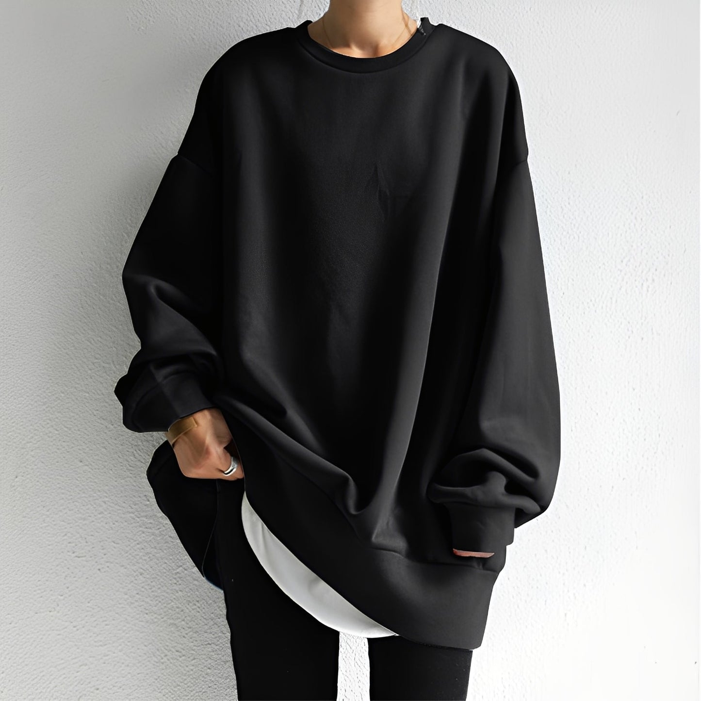 Jemima - Pullover morbido con spalle abbassate per donne