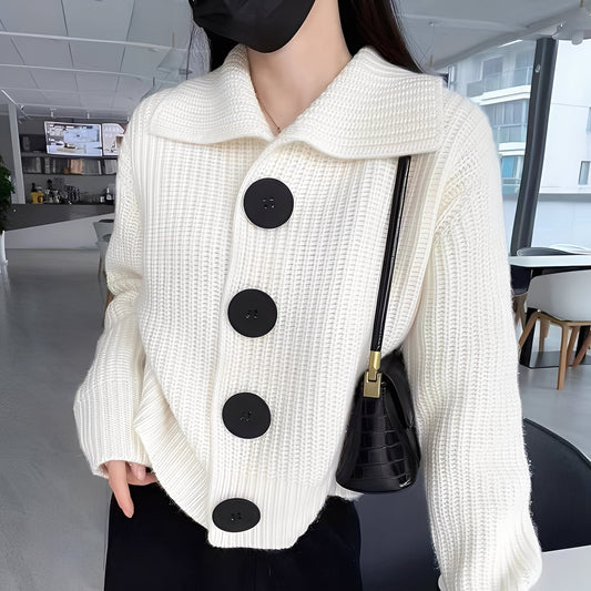 Alannah - Elegante cardigan con grandi bottoni per donne