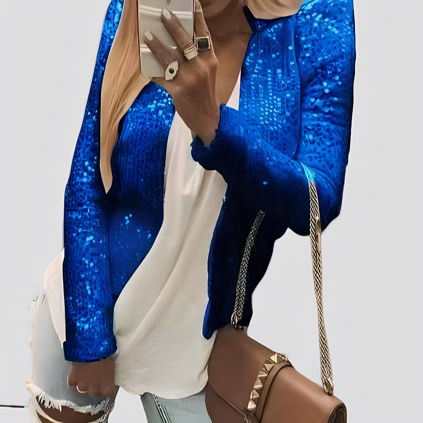 Shannen - Blazer Elegante con Lustrini per Donne