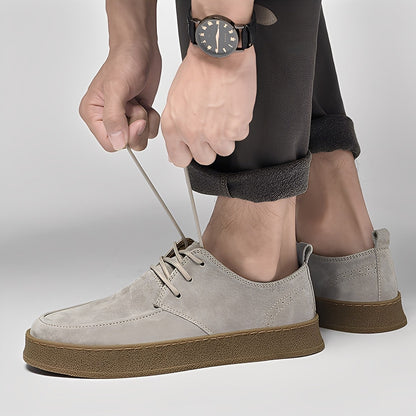 Riordan - Eleganti scarpe da ginnastica in pelle scamosciata per uomo