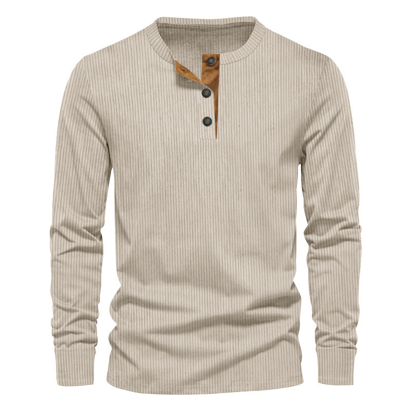 Dwaine - Camicia casual uomo in velluto a coste a maniche lunghe