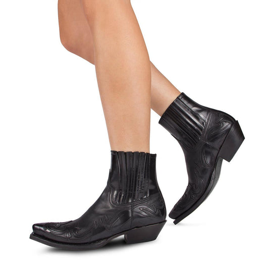 Geraldine - Stivali da Cowboy Vintage in Pelle per Donne