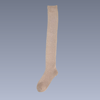 Shirlee - Calze sopra il ginocchio spesse, calde e raffinate