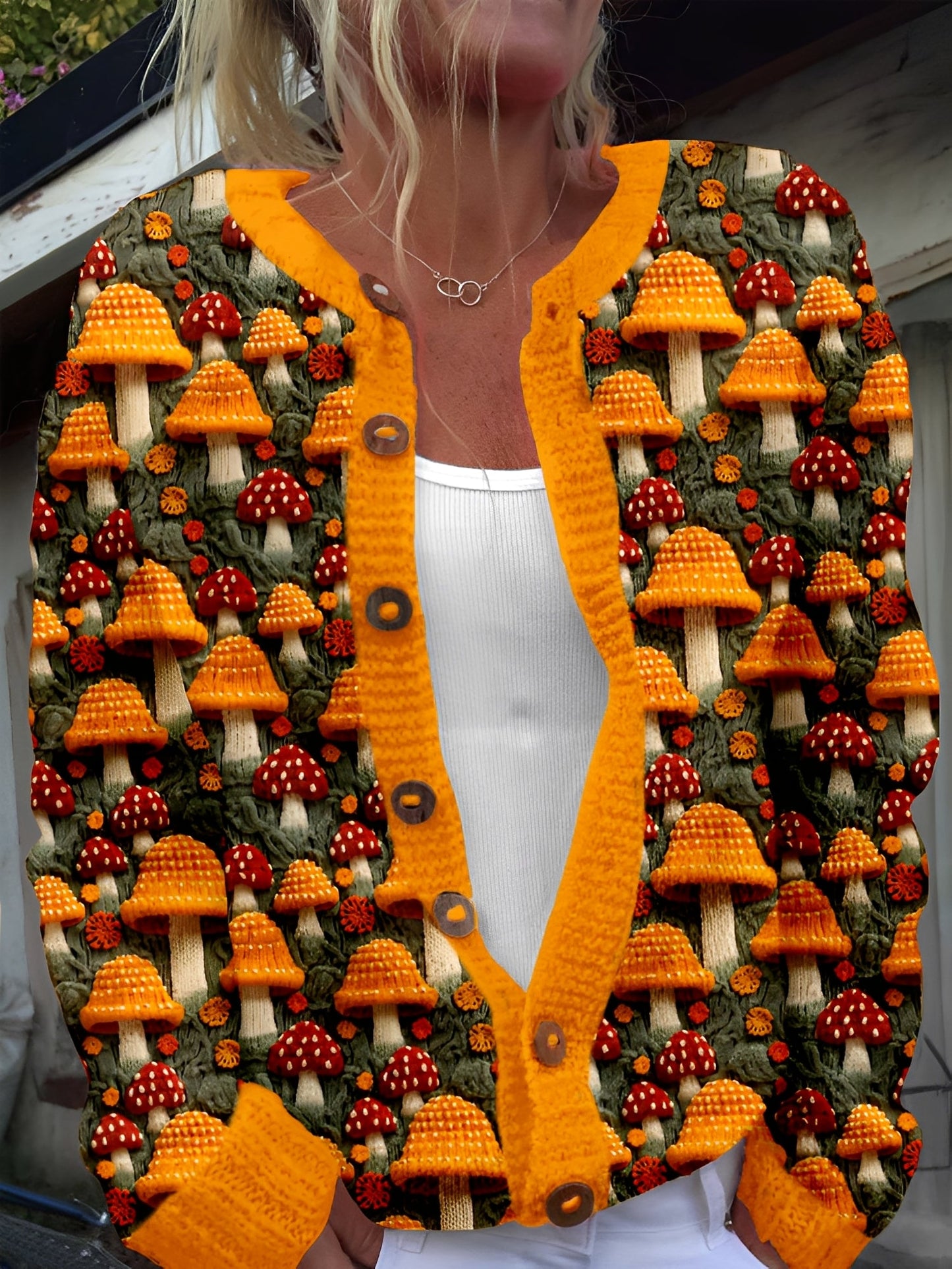 Kandace - Elegante Cardigan a Fiori per Donne
