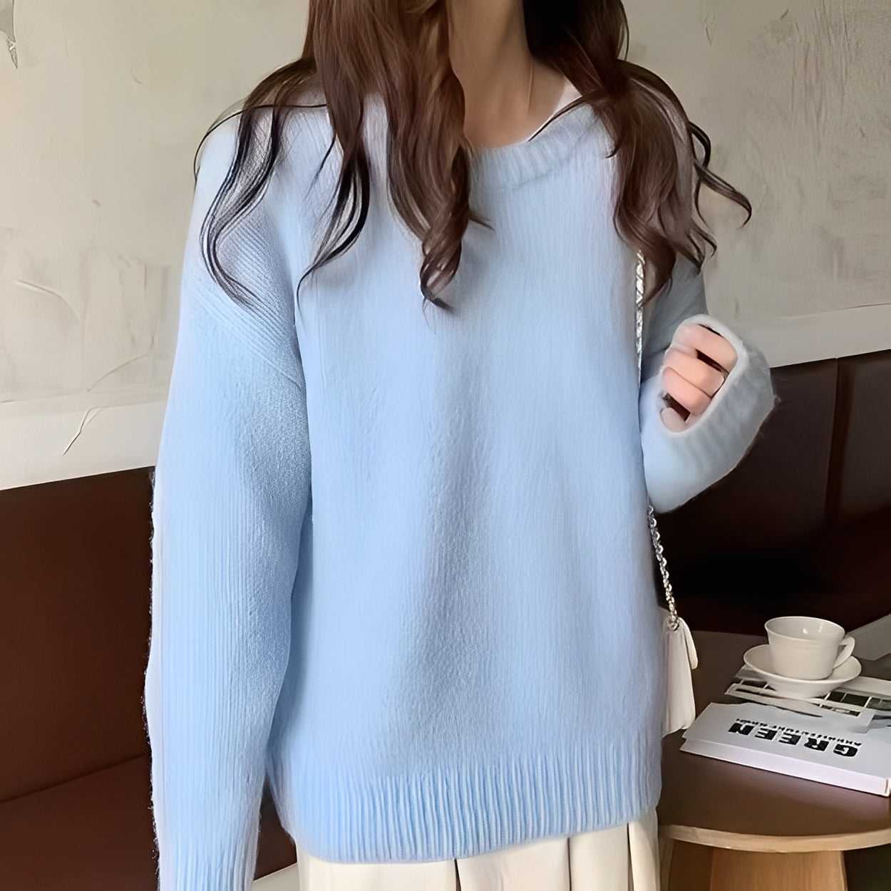 Roxanna - Pullover Oversize Semplice per Donne