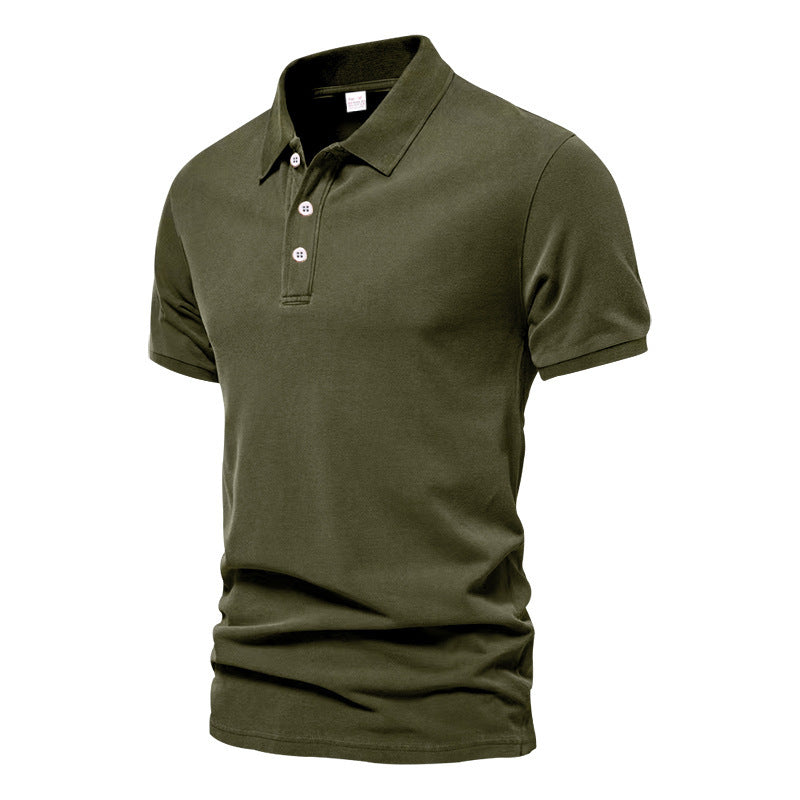 Evans - Polo da uomo casual a maniche corte