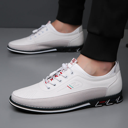 Aaron - Scarpe comode da uomo in pelle antisdrucciolo
