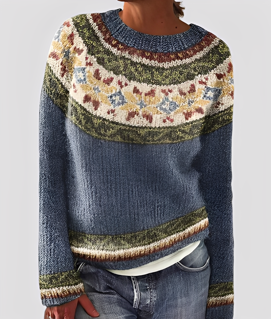 Christal - Raffinato maglione di lana dal design morbido per donne