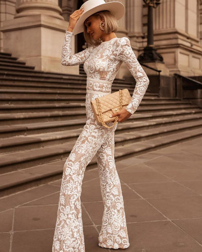 Sofia – Tuta in Pizzo Paillettes