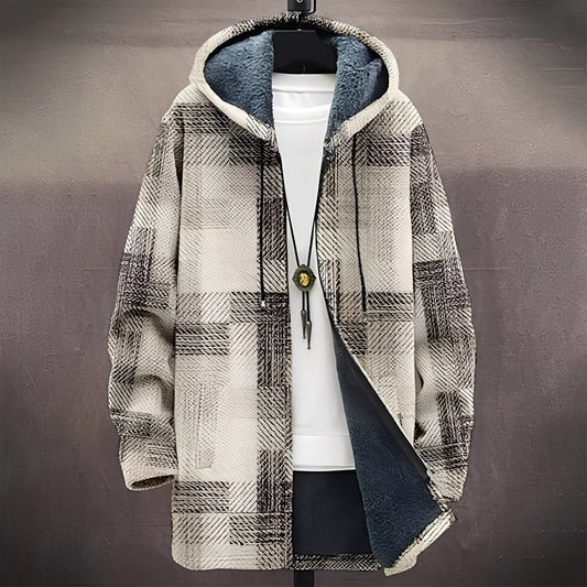 Wiley - Elegante cappotto stampato per uomo, adatto a diverse occasioni