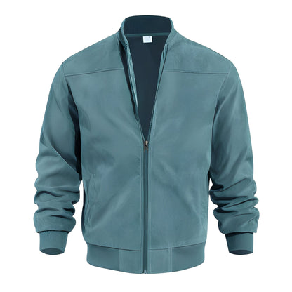 Easton - Classica, giacca in pelle scamosciata elegante per uomini