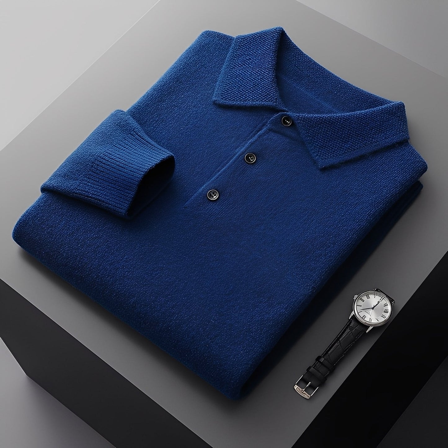 Romilly - Polo Elegante in Cashmere per Uomo