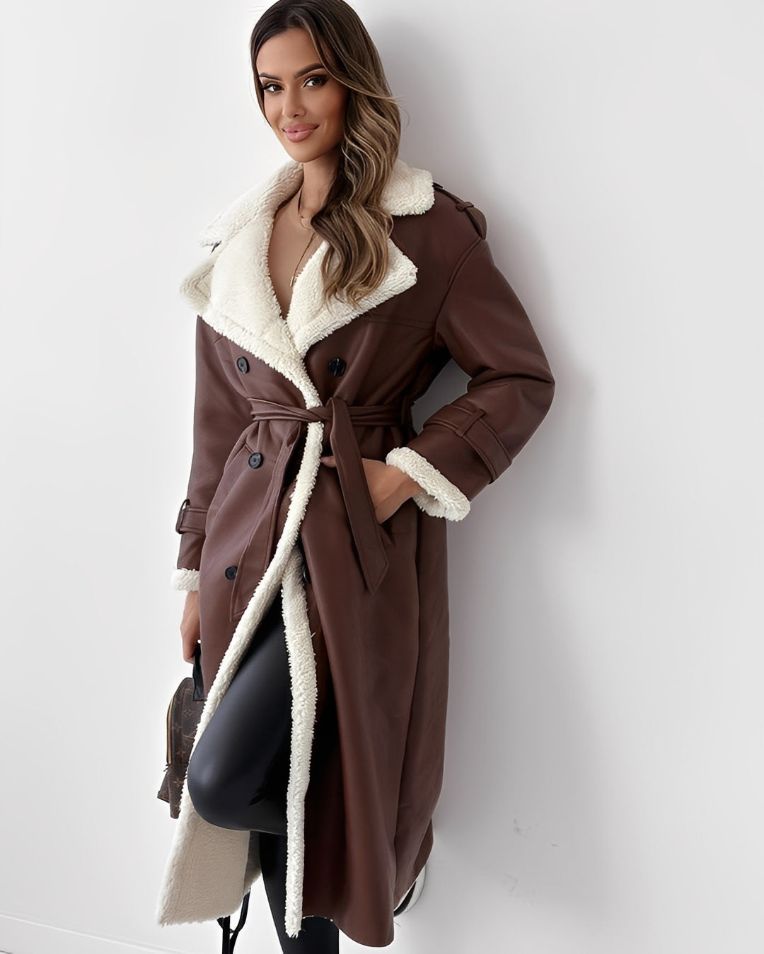 Sharyn - Cappotto moderno e caldo con revers per donne