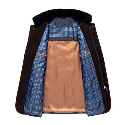 Rodney – Giacca trapuntata elegante con bottoni per uomo