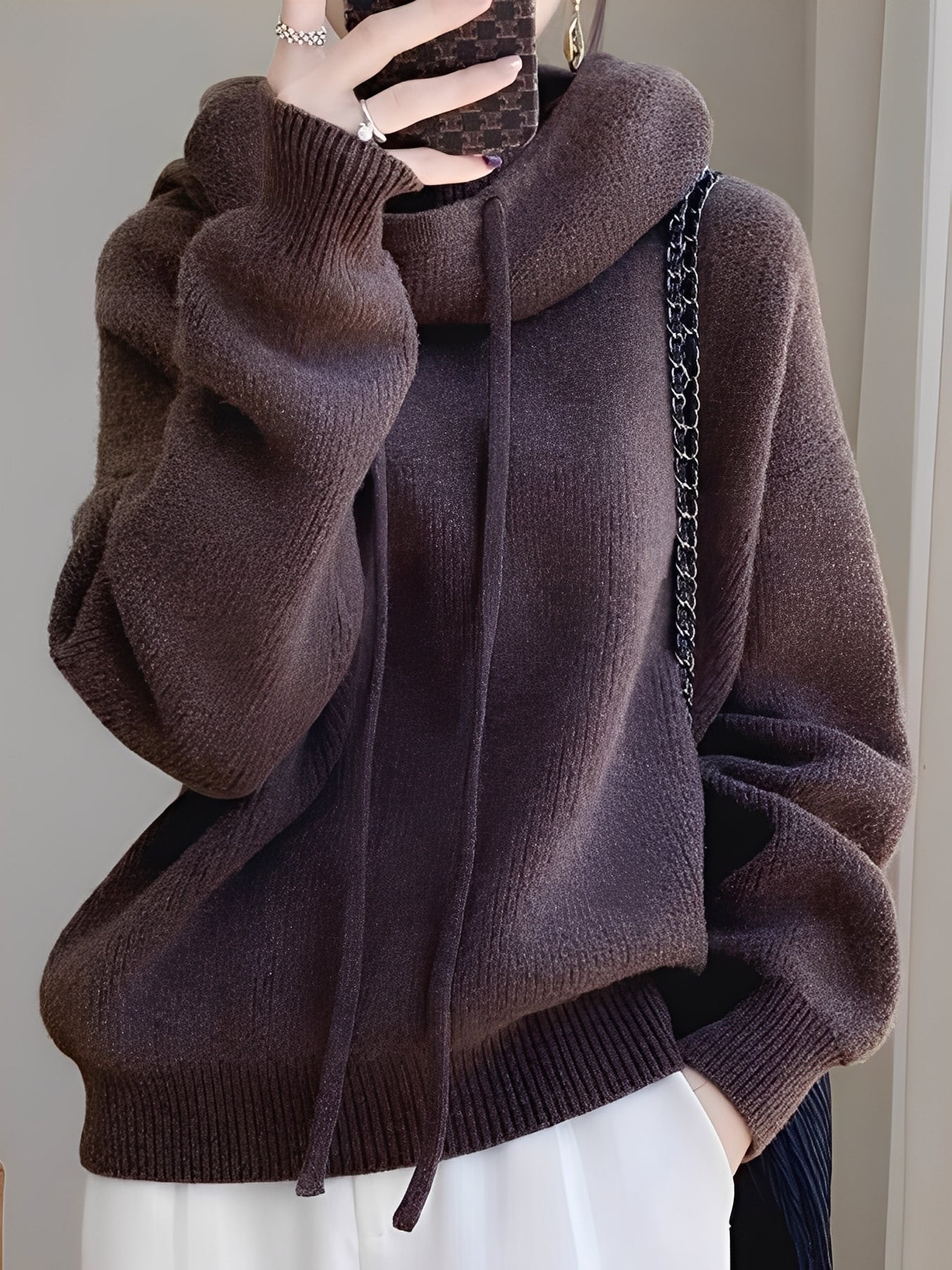 Mercia - Felpa con Cappuccio Moderna per Donne