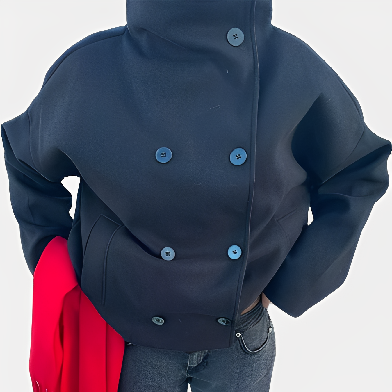 Carolyn - Giacca elegante in lana monopetto per donne