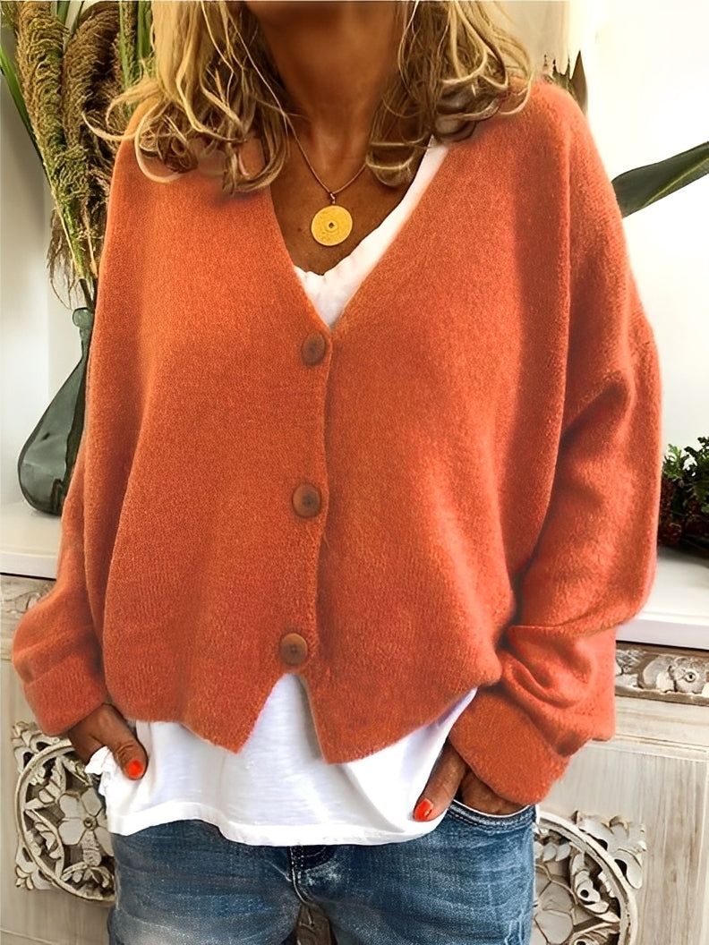 Deena - Cardigan casual, soffice e caldo per donne