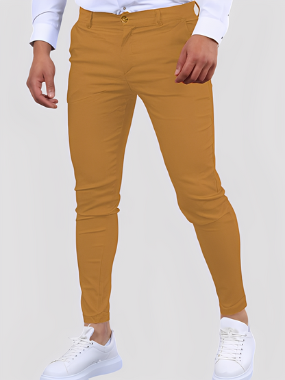 Shelton - Pantaloni aderenti stretch casual da uomo