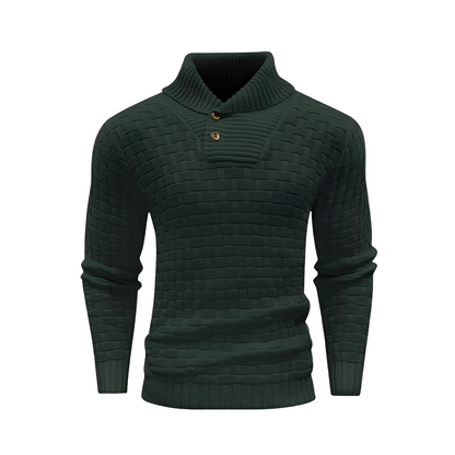 Branson - Pullover casual tricoté à col montant pour homme