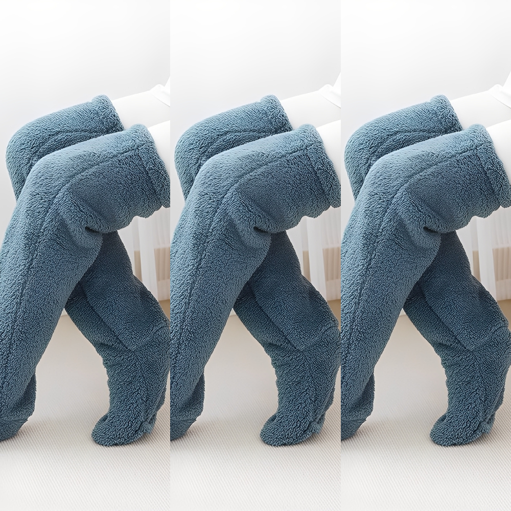 Camellia - Calde calze invernali sopra il ginocchio per donne