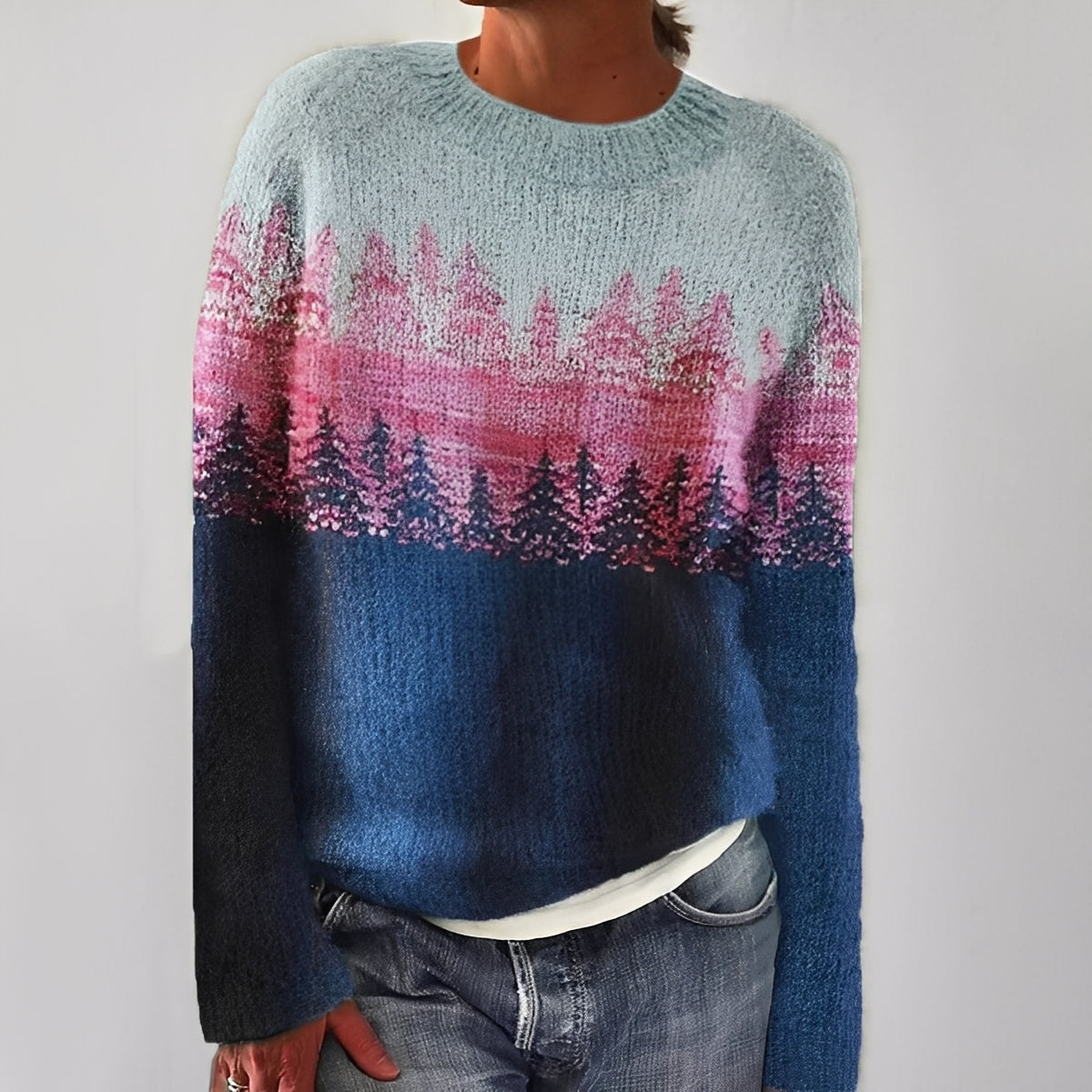 Heather - Classico Maglione Lavorato a Maglia per Donne
