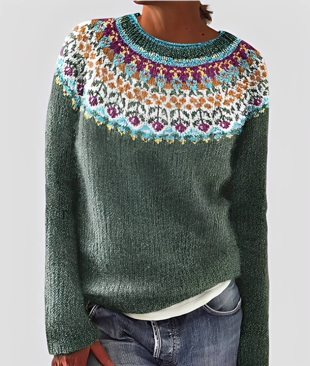 Christal - Raffinato maglione di lana dal design morbido per donne