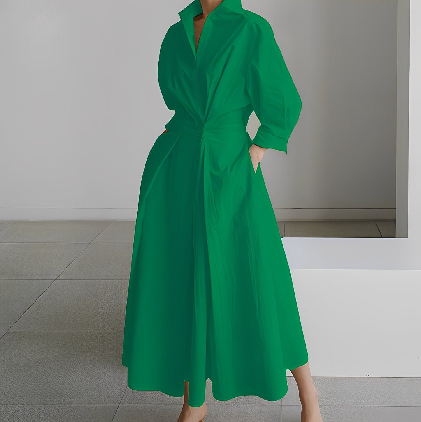 Lavina - Vestito a maniche lunghe con tasche per donne