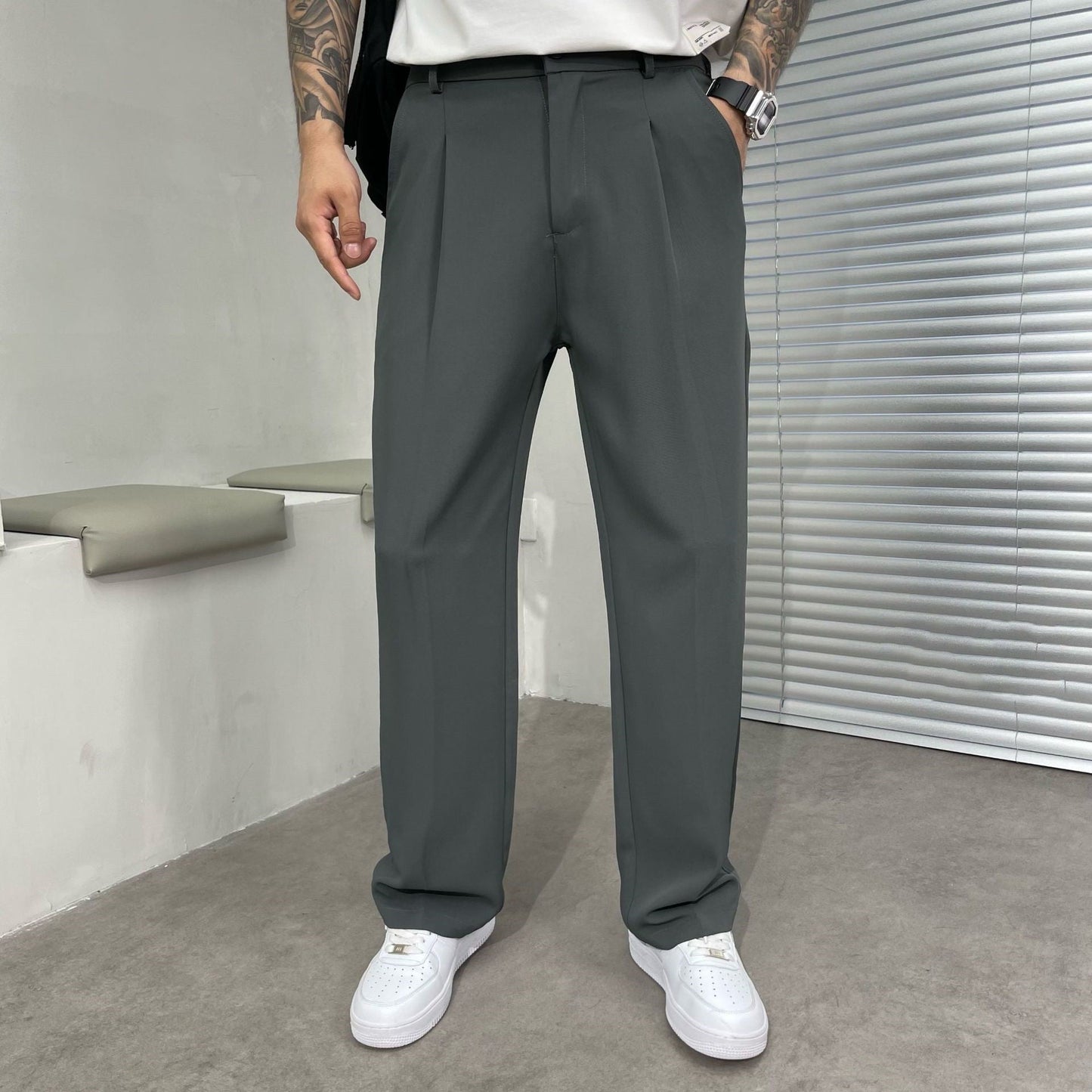 Jones - Pantaloni da uomo comodi e casual