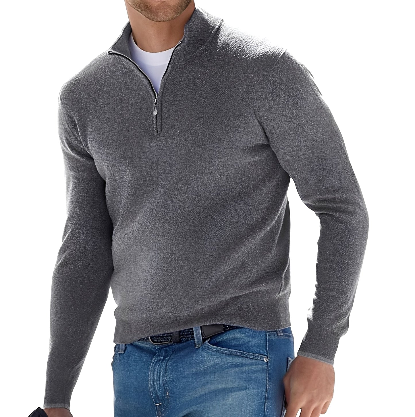Rufus - Giacca con zip e collo alto per uomo