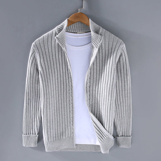 Brant - Cardigan in cotone casual da uomo