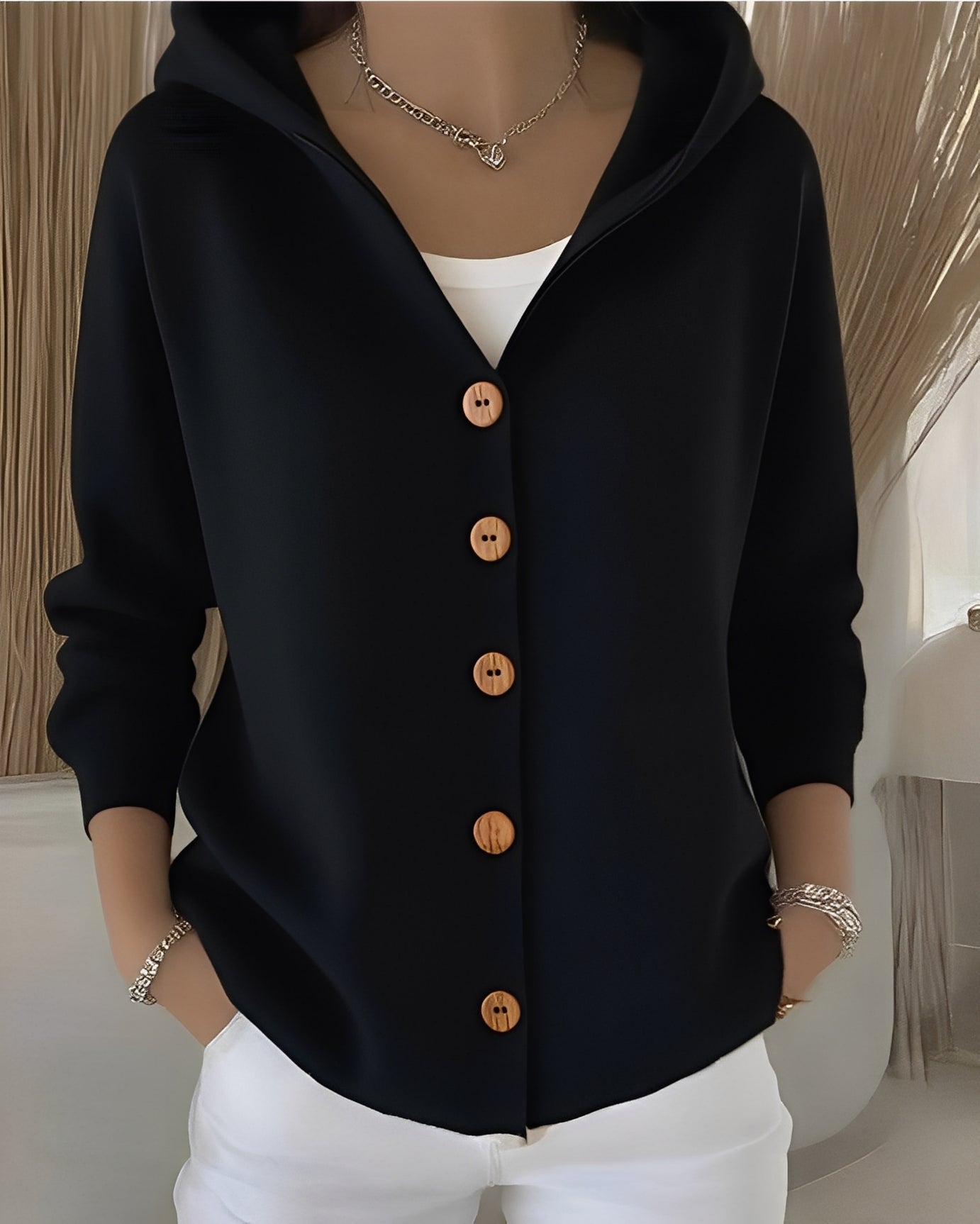 Emery - Felpa casual con cappuccio per donne