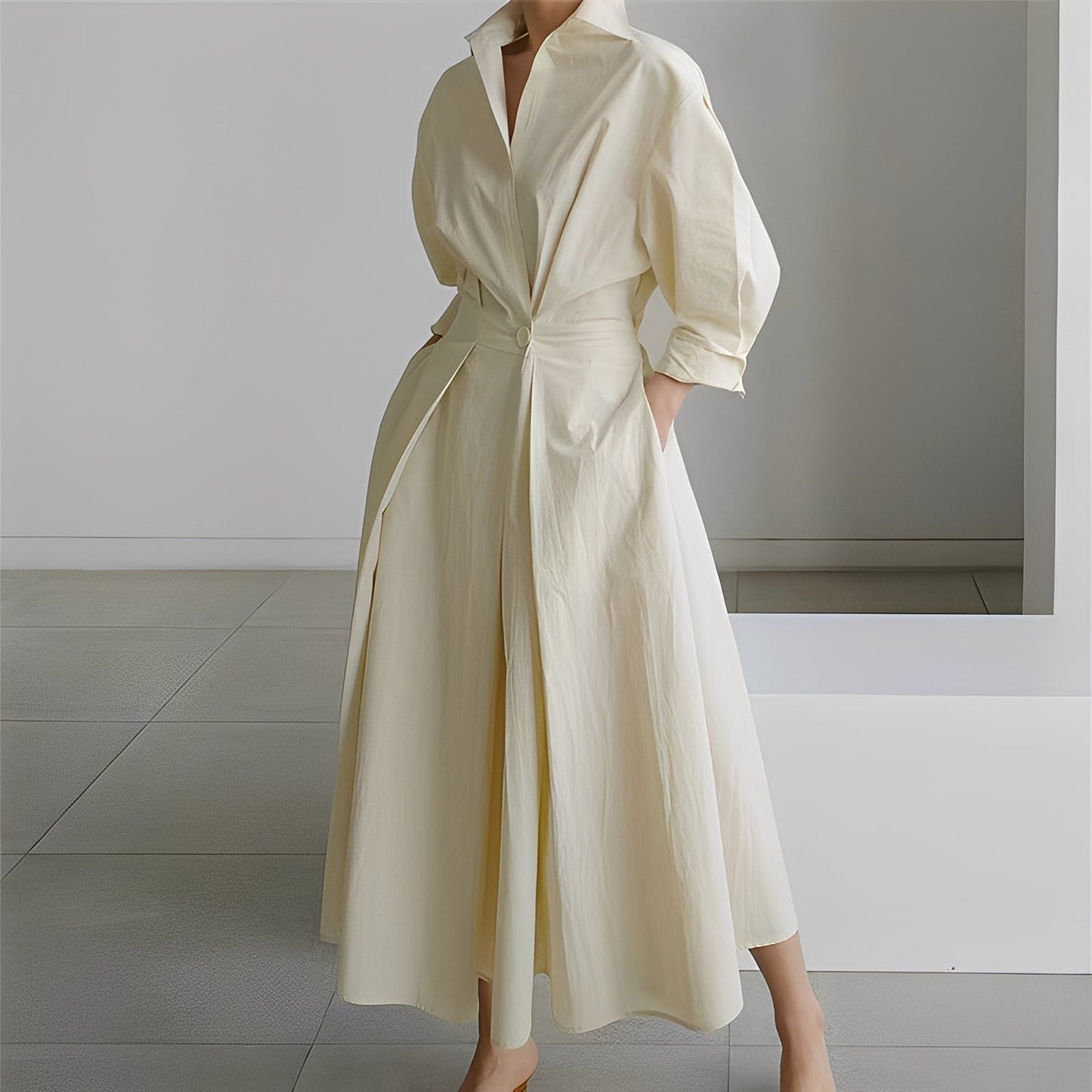 Lavina - Vestito a maniche lunghe con tasche per donne