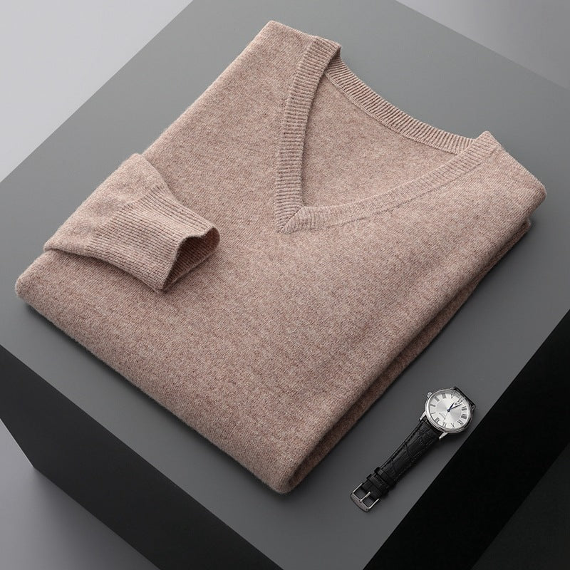 Walter - Maglione in cashmere semplice per uomini