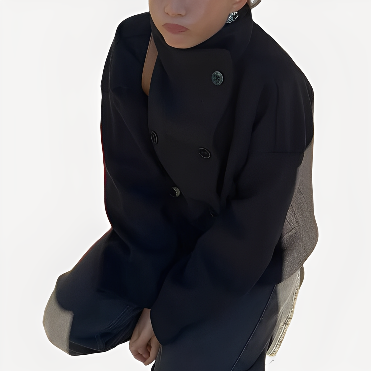 Carolyn - Giacca elegante in lana monopetto per donne