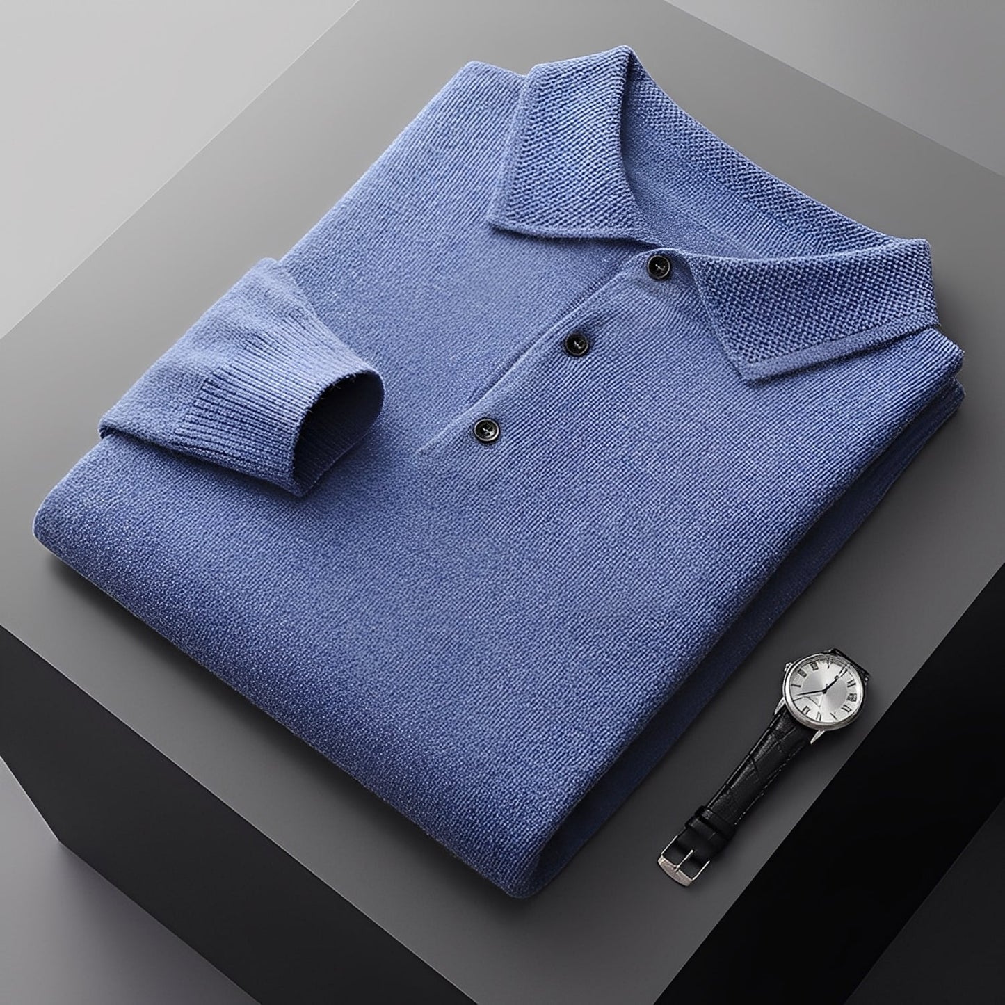 Romilly - Polo Elegante in Cashmere per Uomo