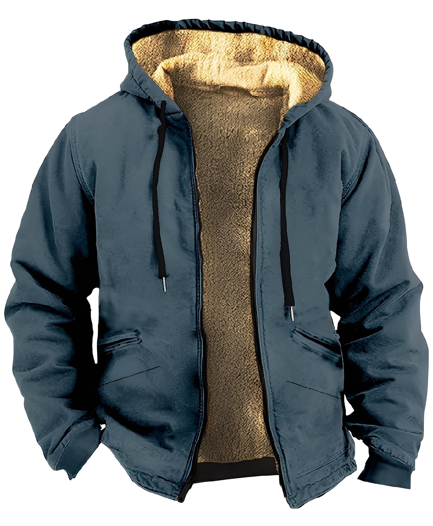 Mervin - Giacca a colori in velluto con cappuccio per uomo