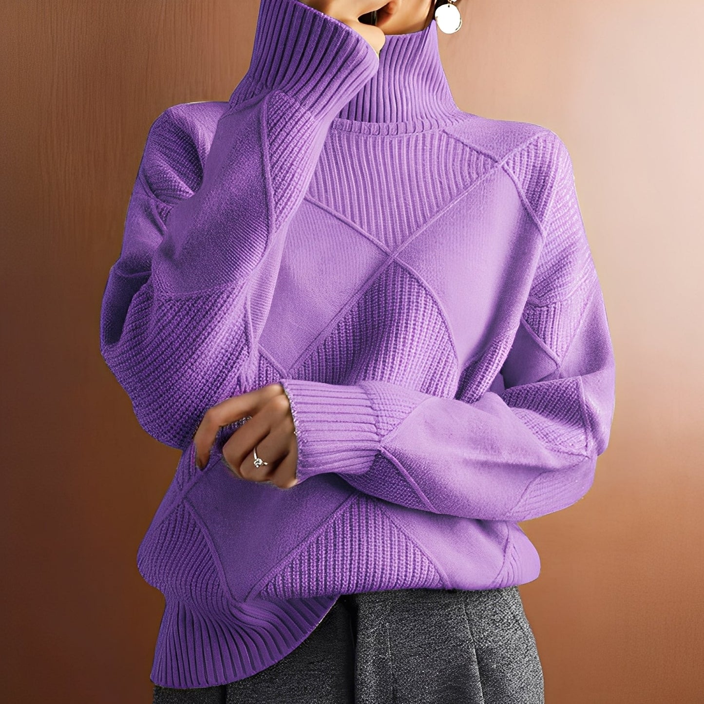 Morgan - Maglione dolcevita in cashmere elegante per donne