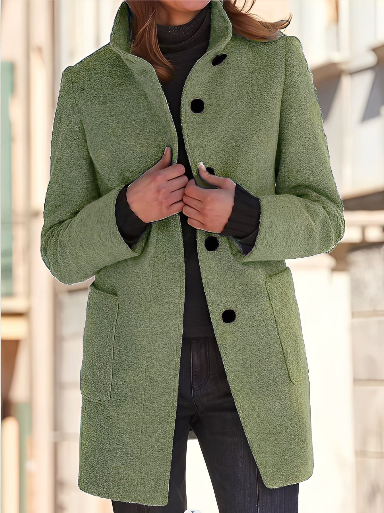 Michele - Cappotto di lana resistente al vento per donne