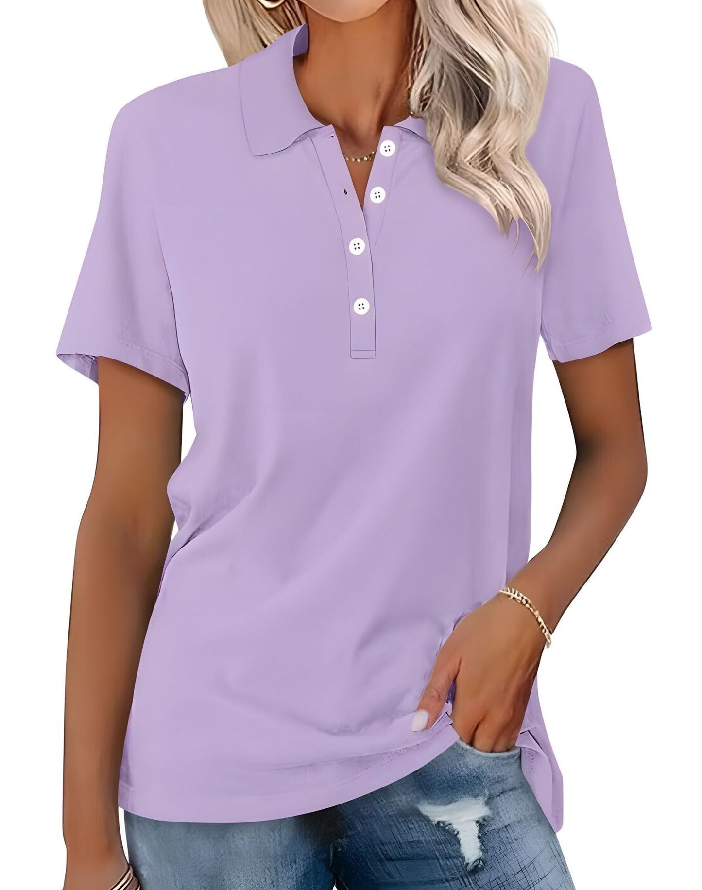 Stella - Polo casual aderente per donne