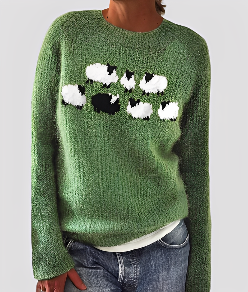 Christal - Raffinato maglione di lana dal design morbido per donne