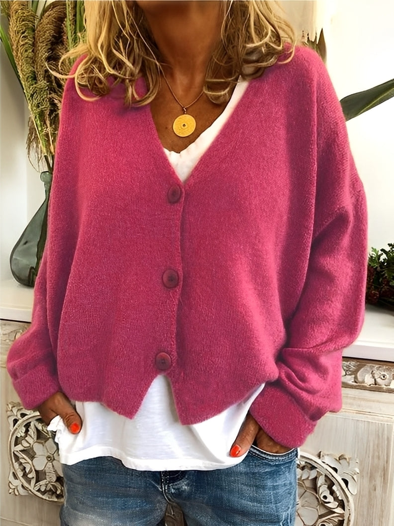 Deena - Cardigan casual, soffice e caldo per donne