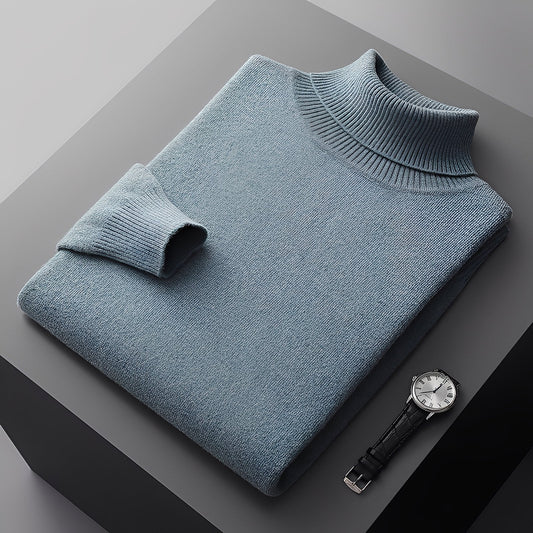 Osborn - Elegante maglione a collo alto in cashmere per uomo
