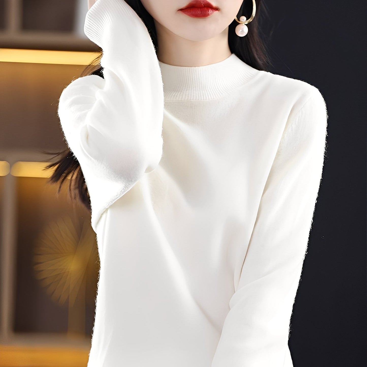Natille - Maglione casual in lana e cashmere per donne