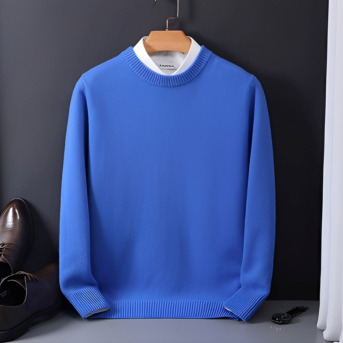 Inigo - Maglione moderno in cashmere dal taglio morbido per uomo