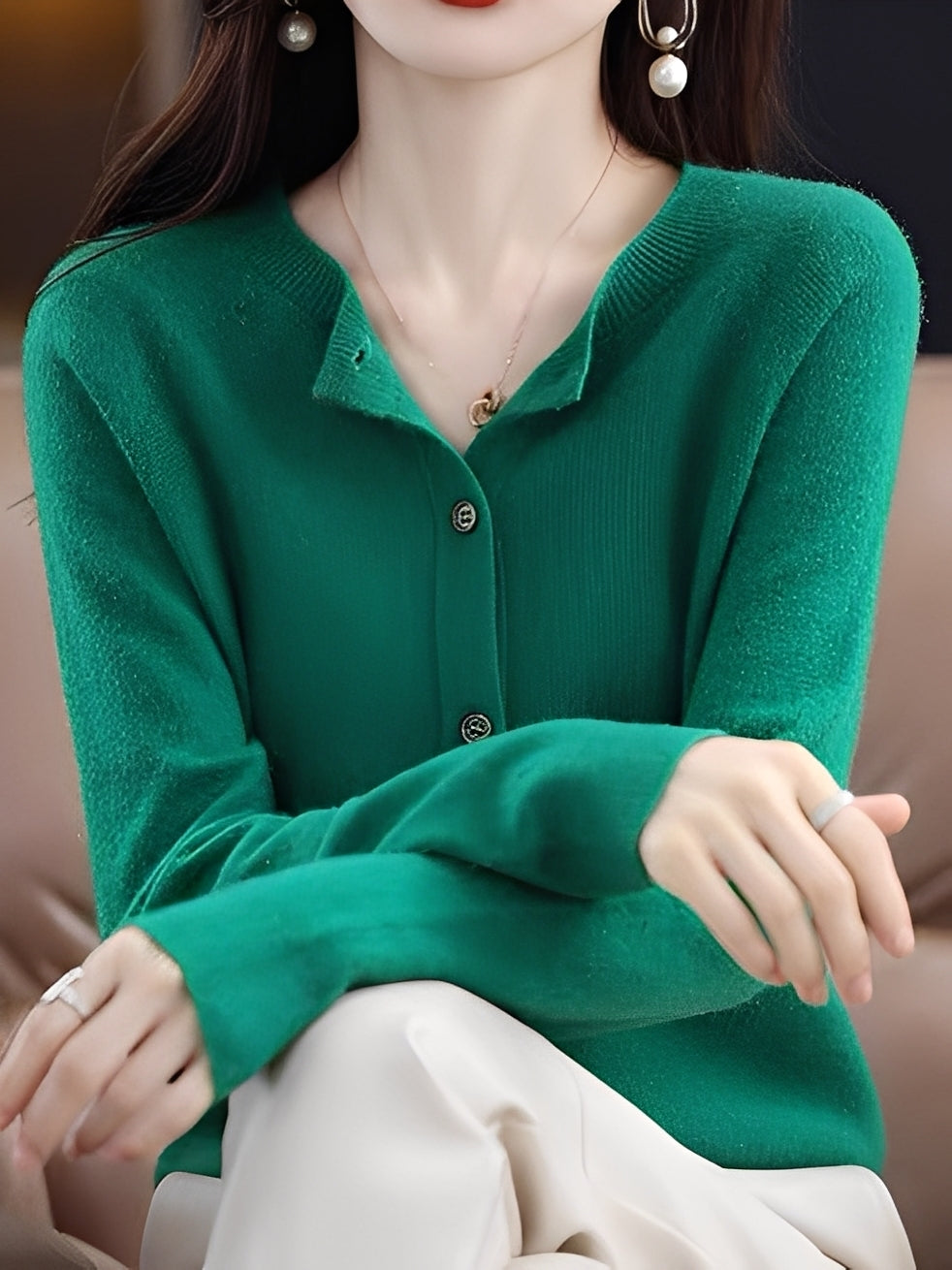 Arabella - Maglione largo in lana casual per donne