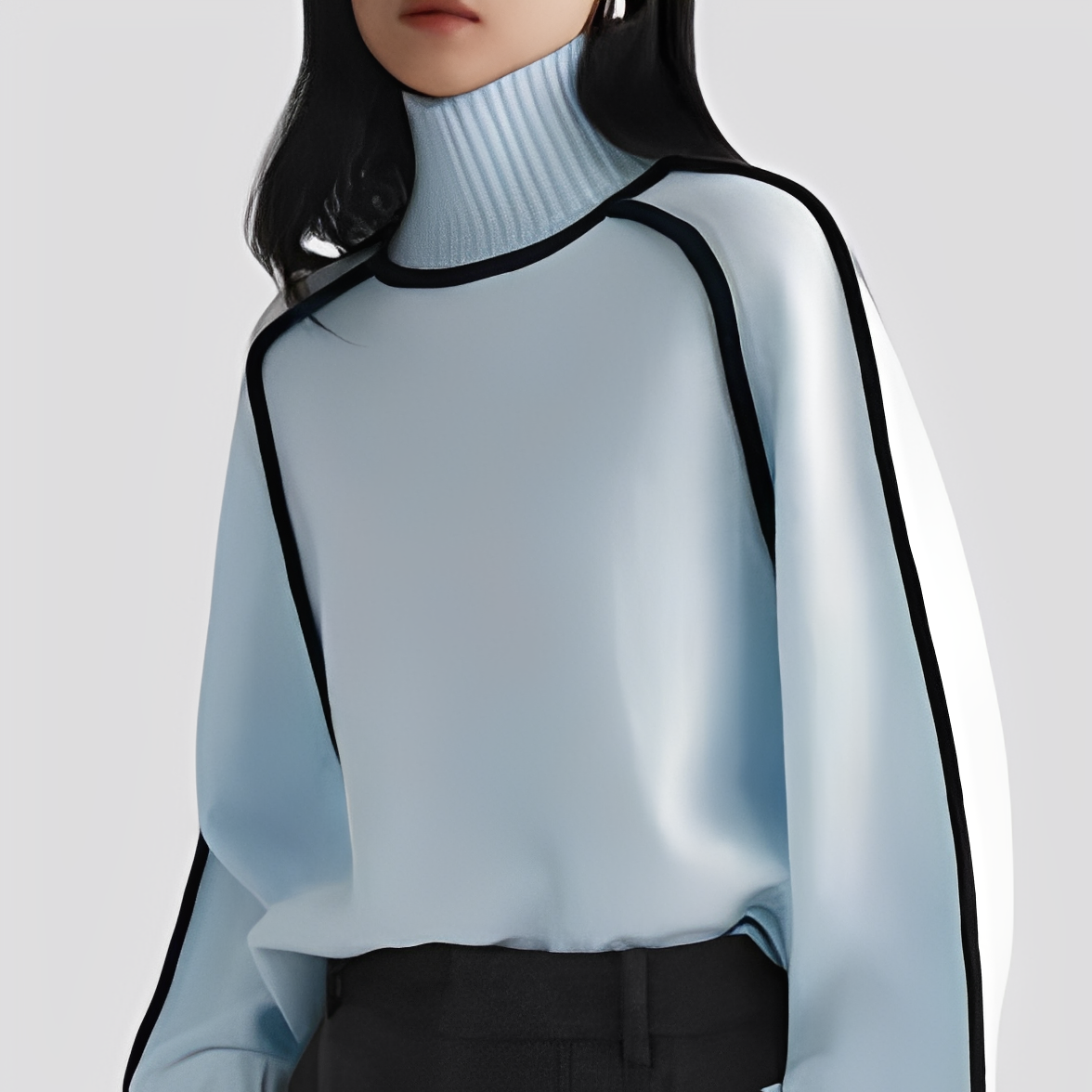 Azalea - Maglione elegante a collo alto con vestibilità morbida per donne