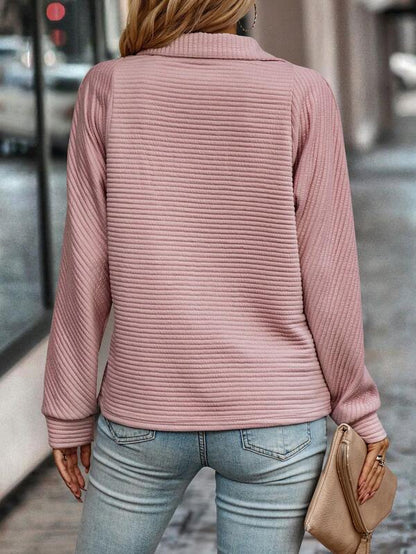 Vina – Elegante maglione con mezza zip