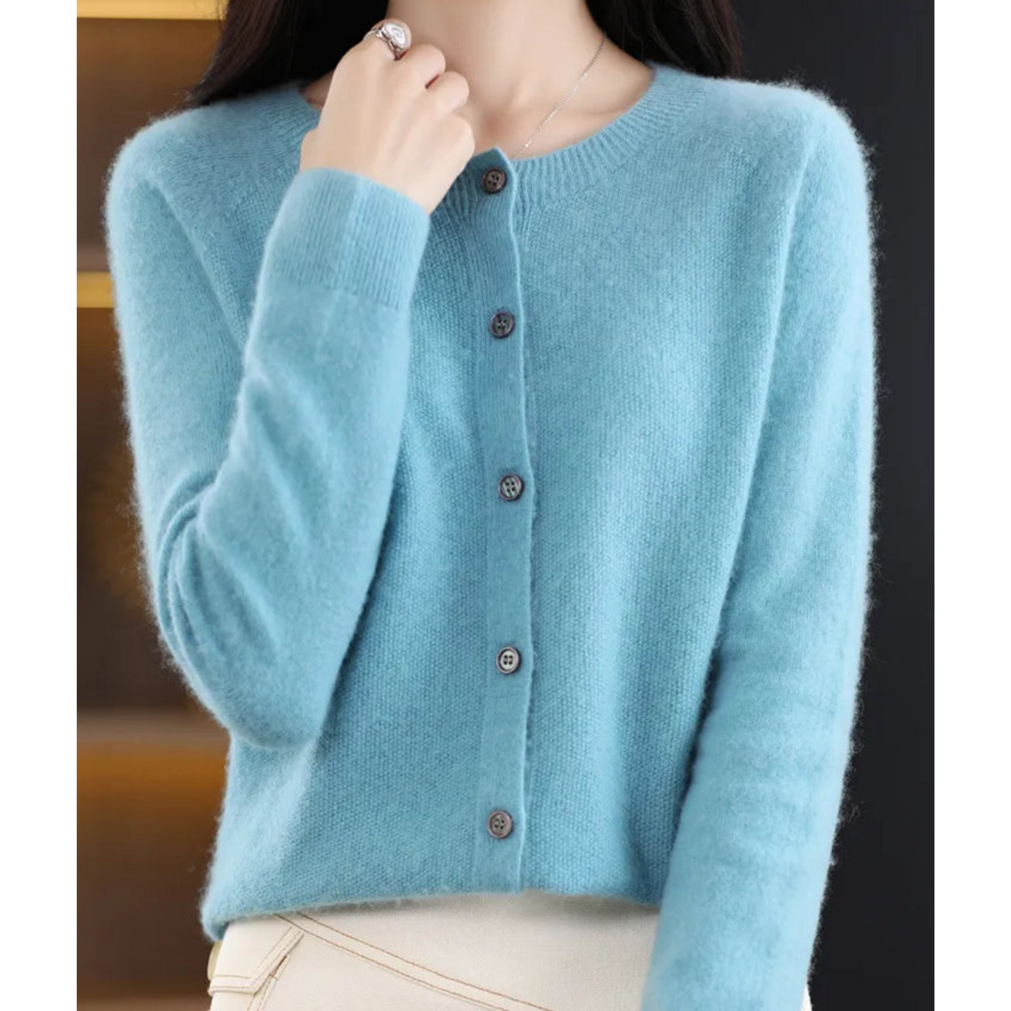 Kyla - Cardigan in Merino di Lusso e Comfort
