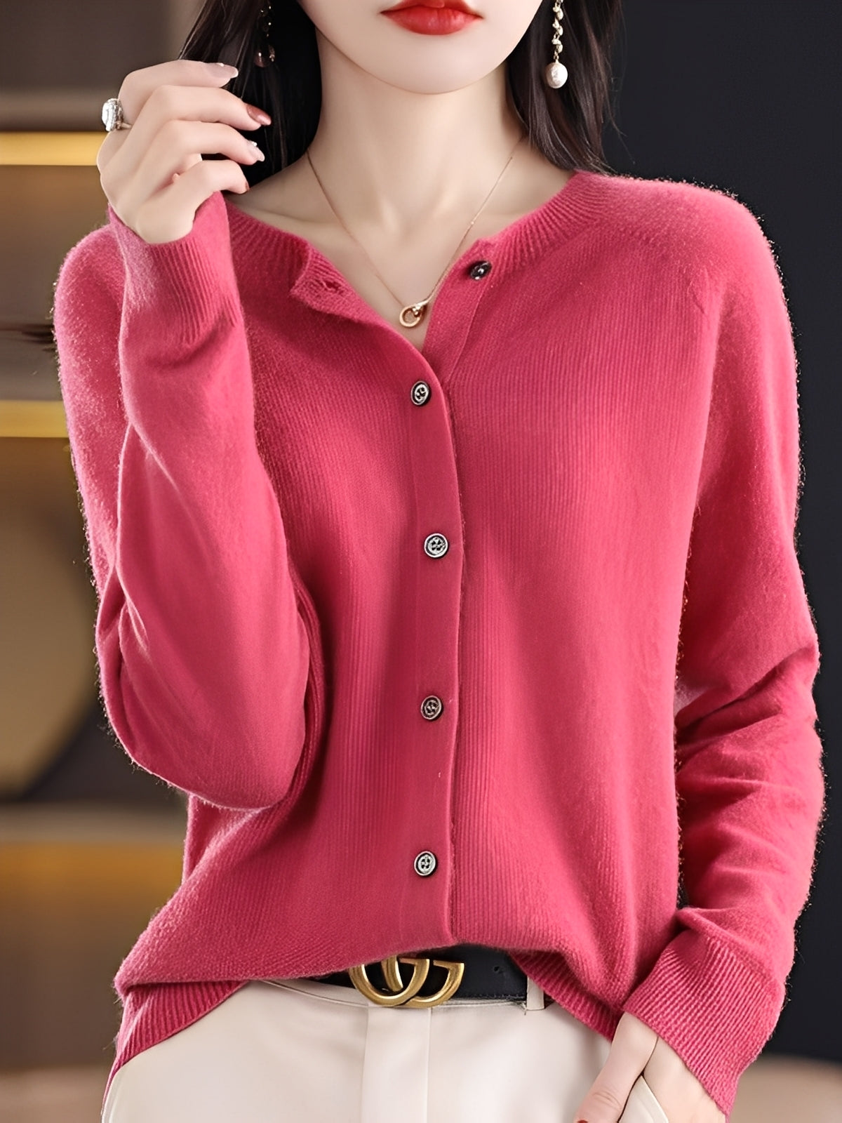 Arabella - Maglione largo in lana casual per donne