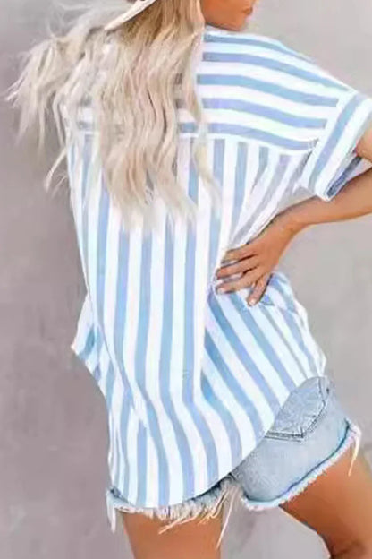 Novie - Top a Strisce Patchwork Vibranti
